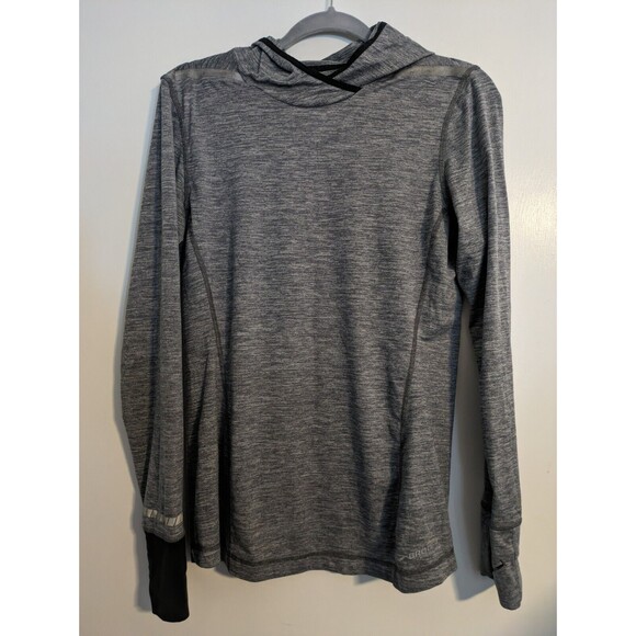 Brooks Nightlife Hoodie Women Gray Pullover Hoodie M - Picture 3 of 6